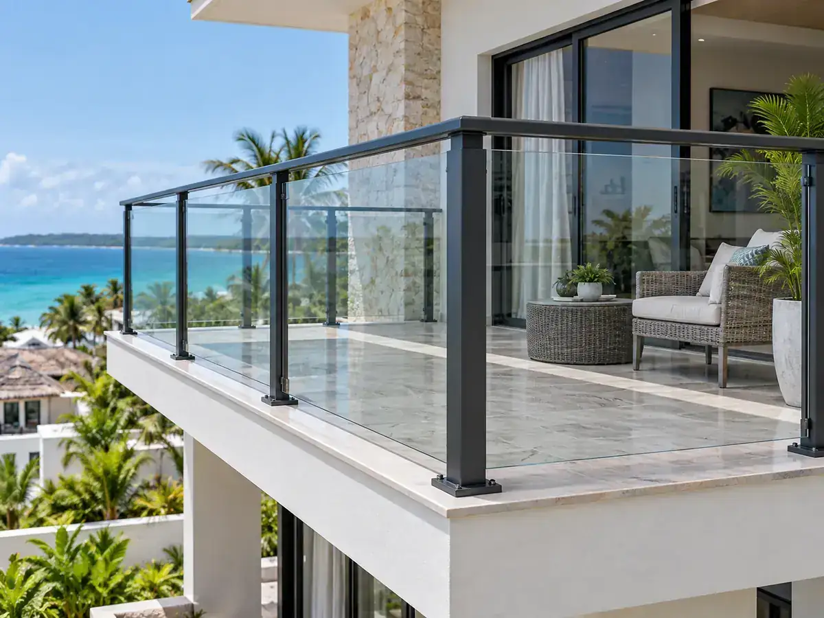 Aluminium balcony system