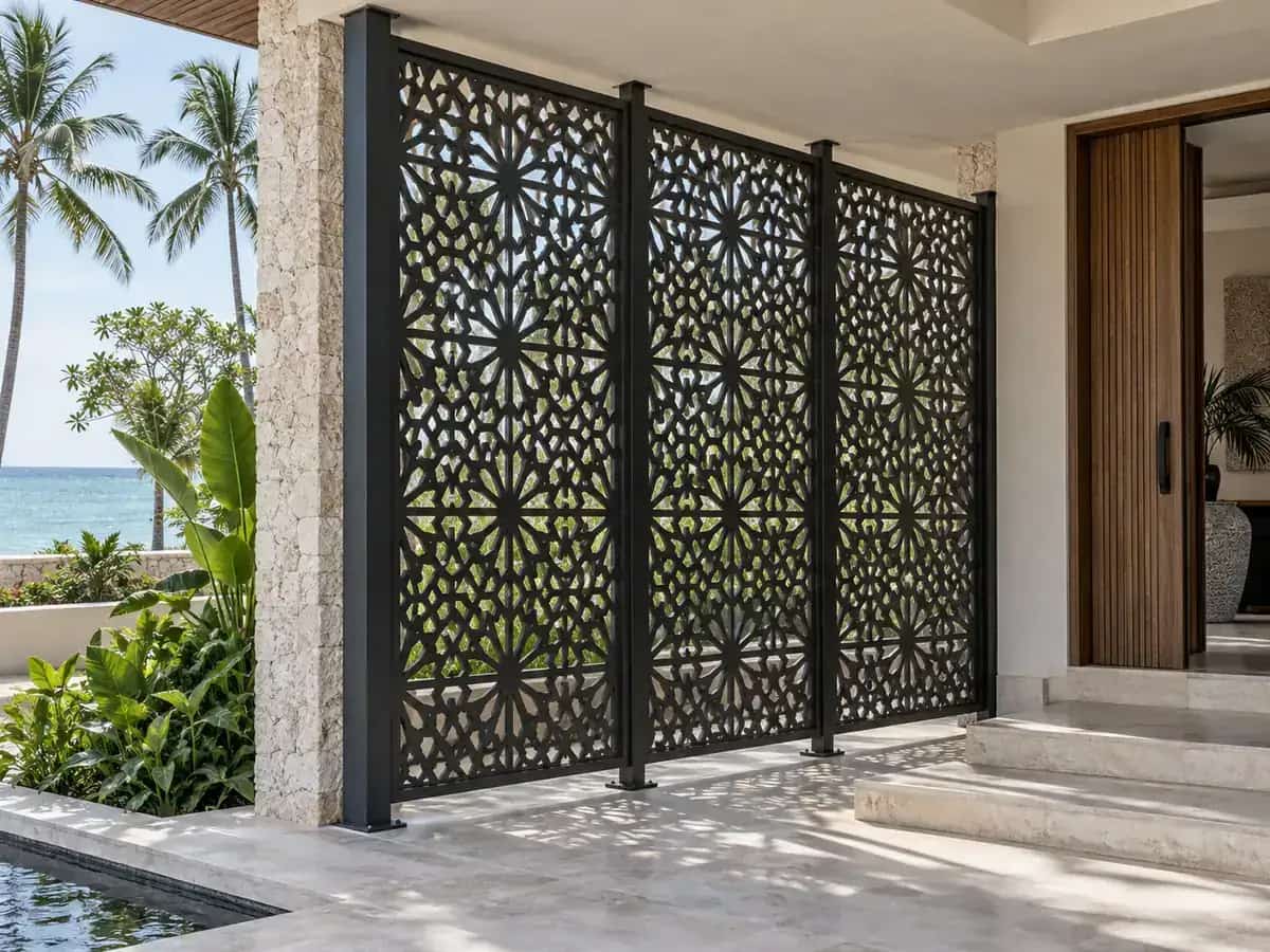 Aluminium privacy screens