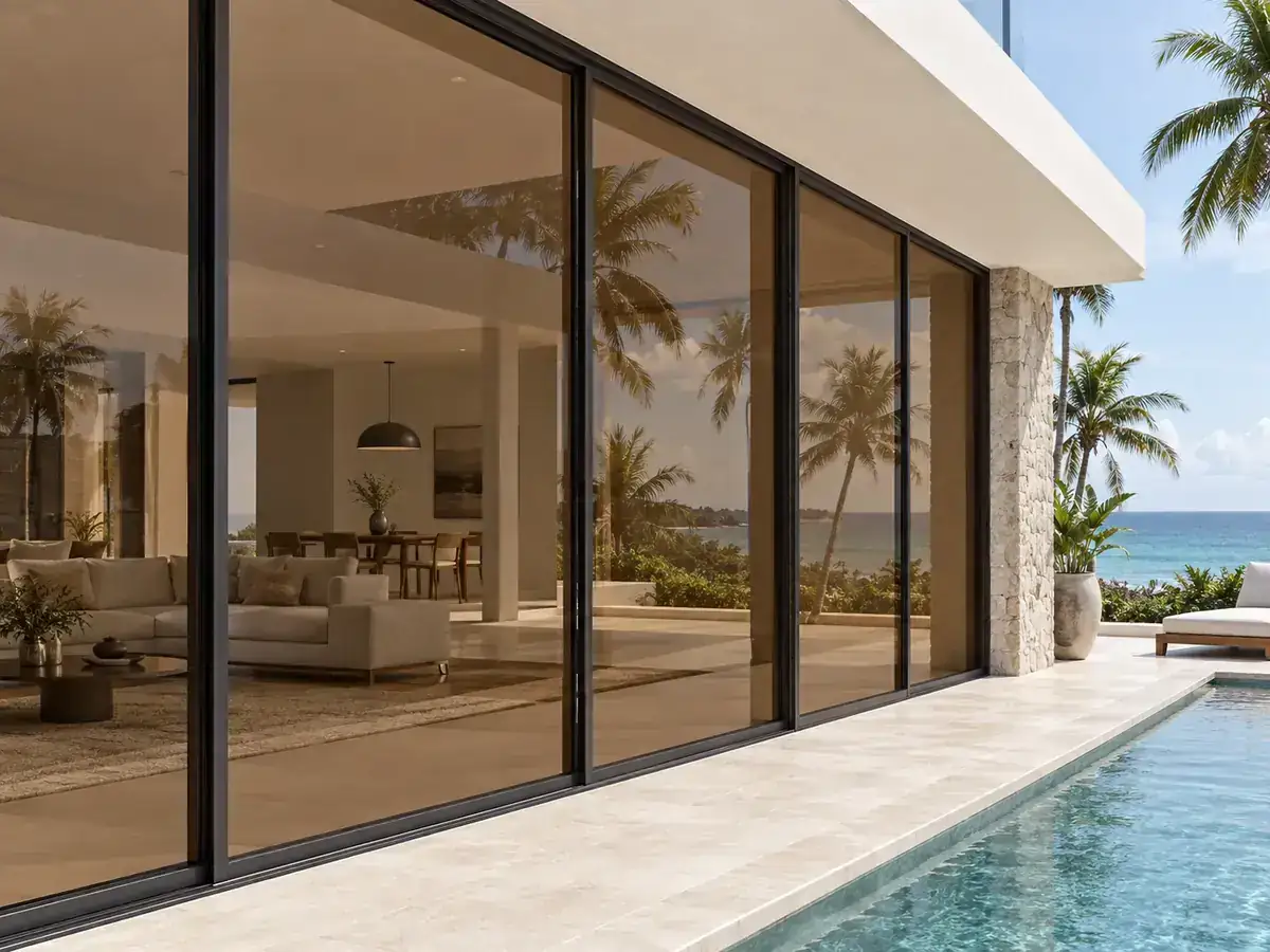 Bronze tinted glass option