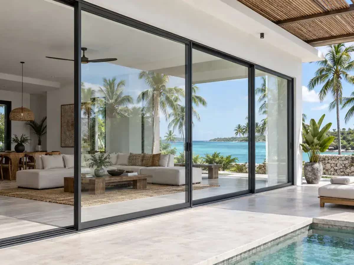 Various glass options for aluminium window systems