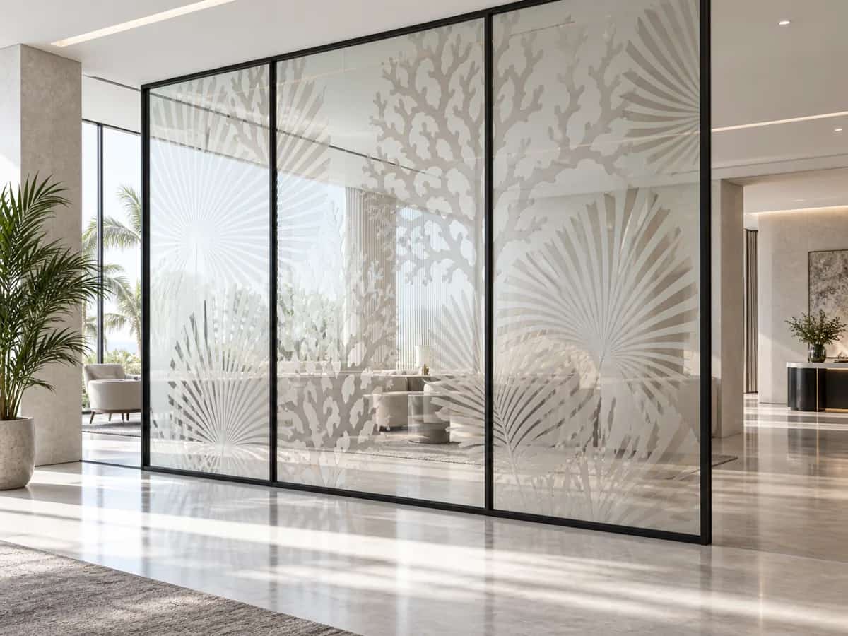 Digitally printed decorative glass