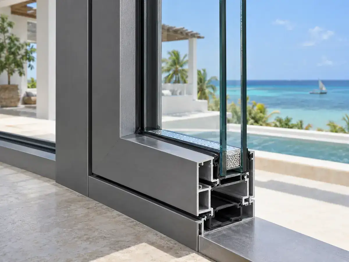 Double glazing glass unit