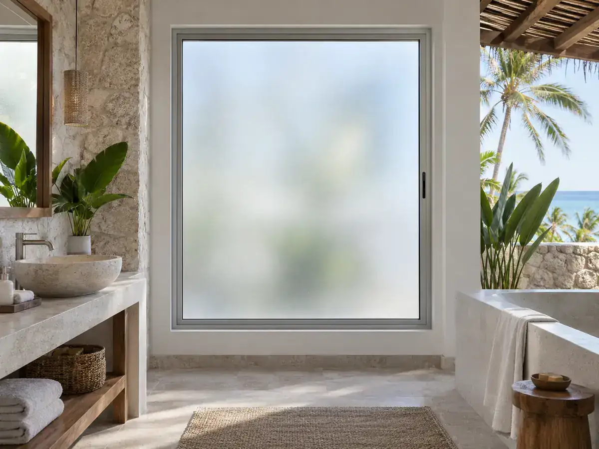 Frosted obscure glass option