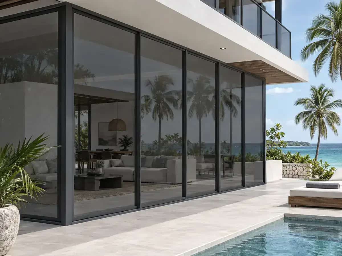 Grey tinted glass option