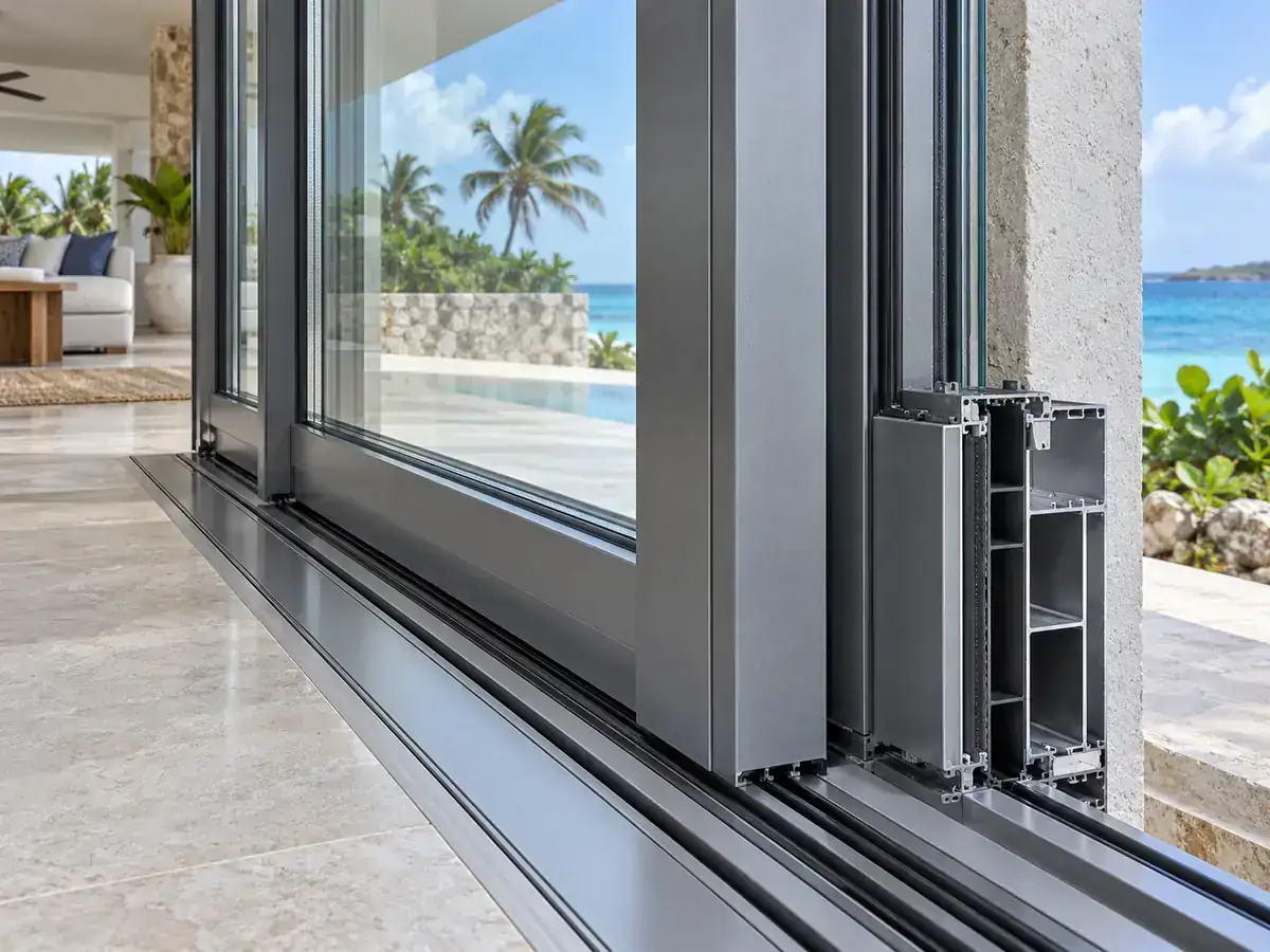 Heavy-duty aluminium profile for large spans