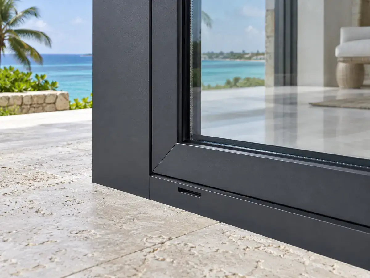Various aluminium profiles and sections for construction