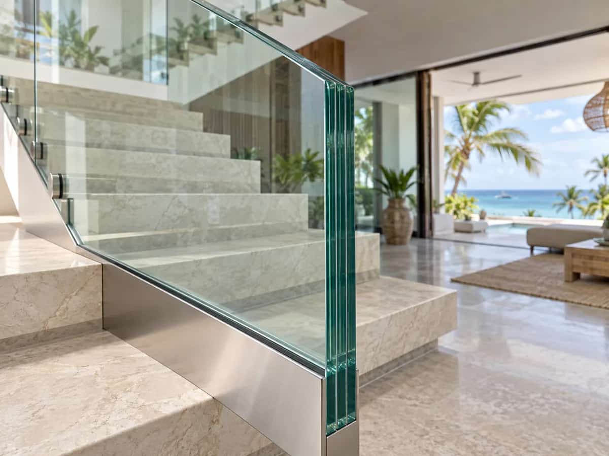 Tempered laminated structural glass