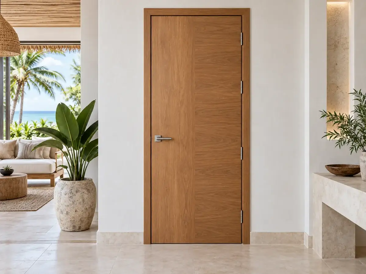 Modern Minimalist Wooden Door