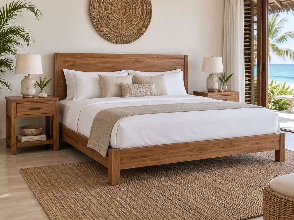 Bed and Side Tables Set