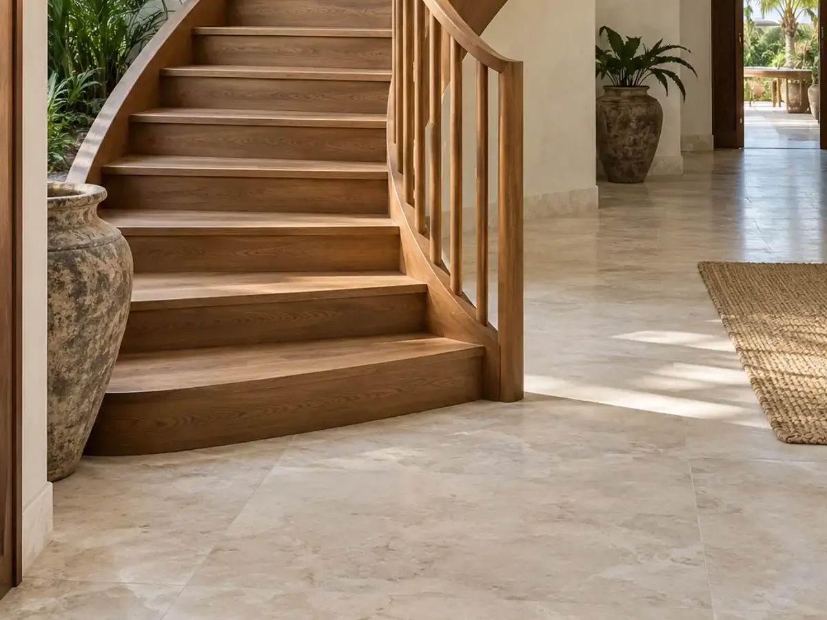 Staircases and handrails
