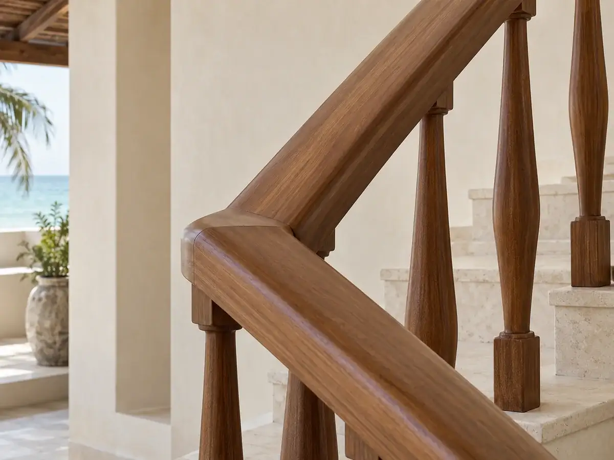 Premium wooden handrail