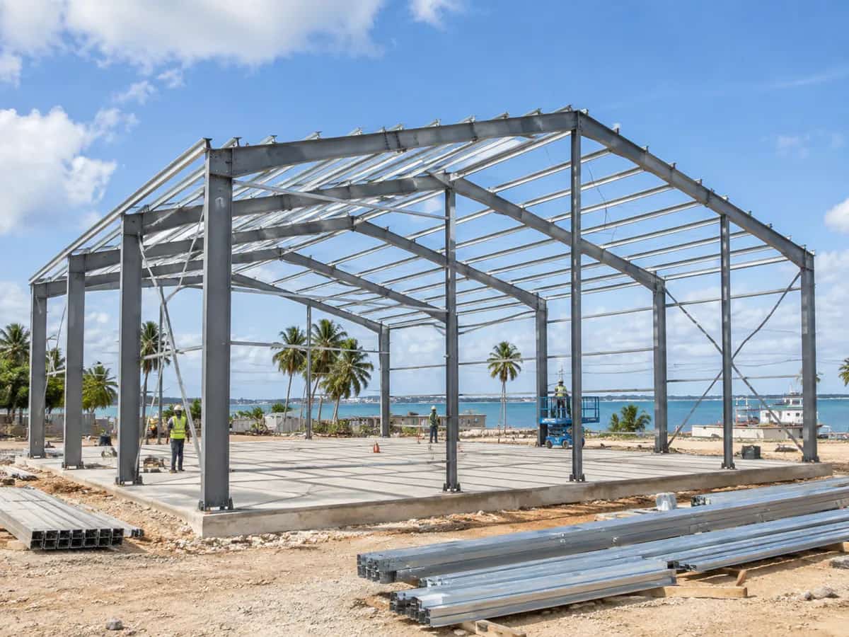 Steel frame structure