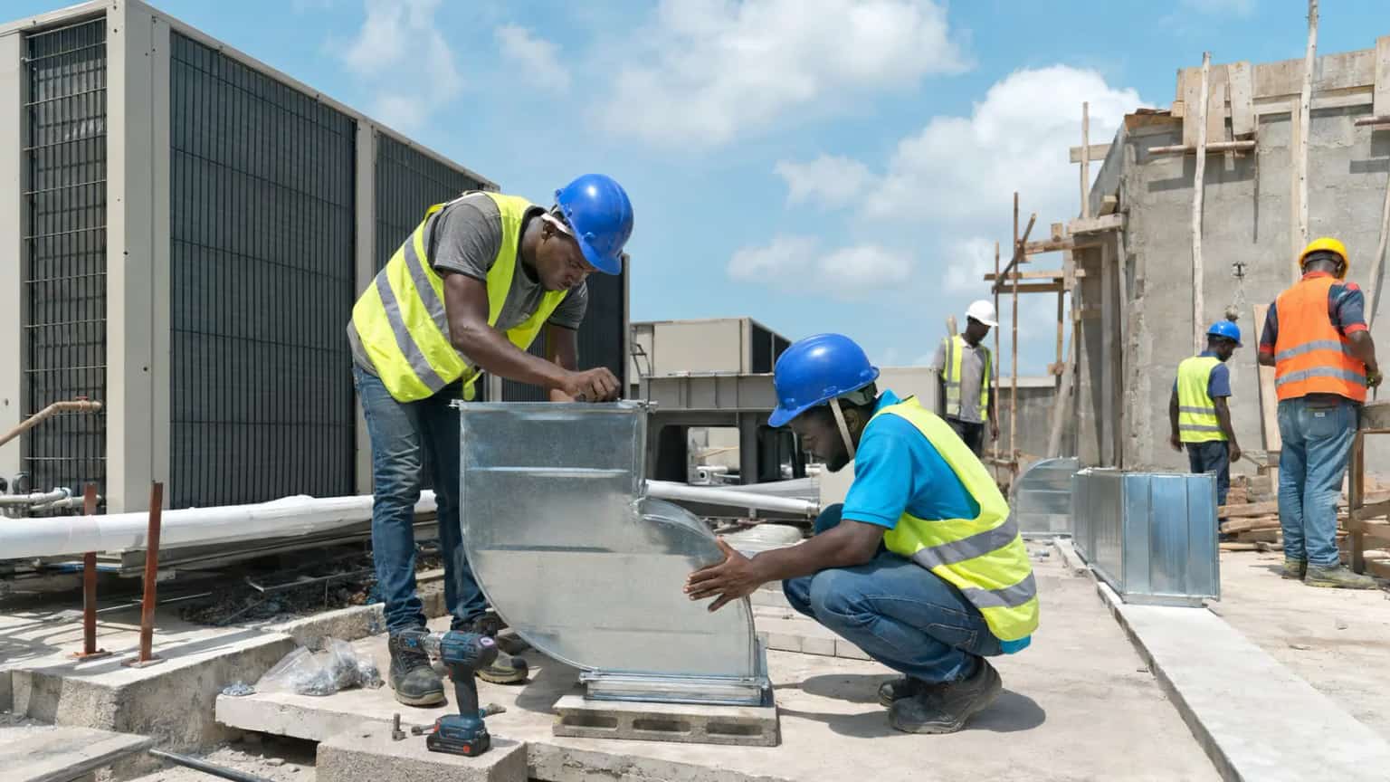 Central AC system installation