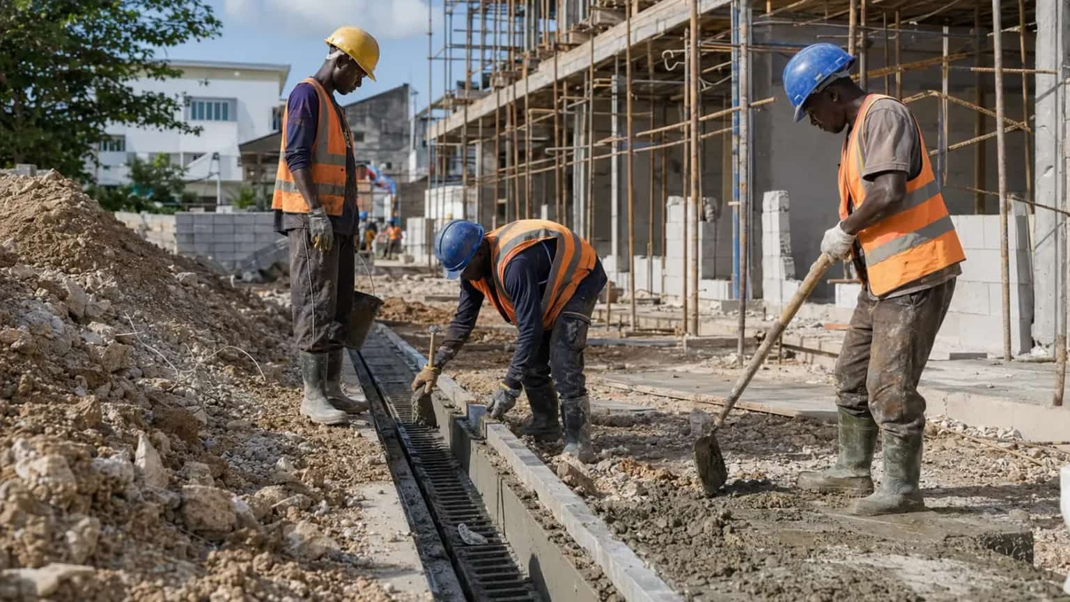 Drainage system installation