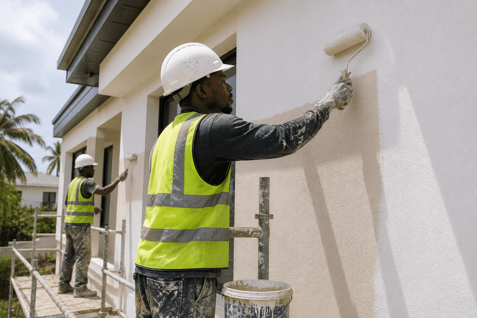 Plastered finish