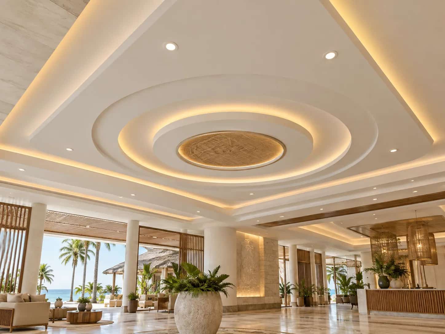 Completed decorative false ceiling