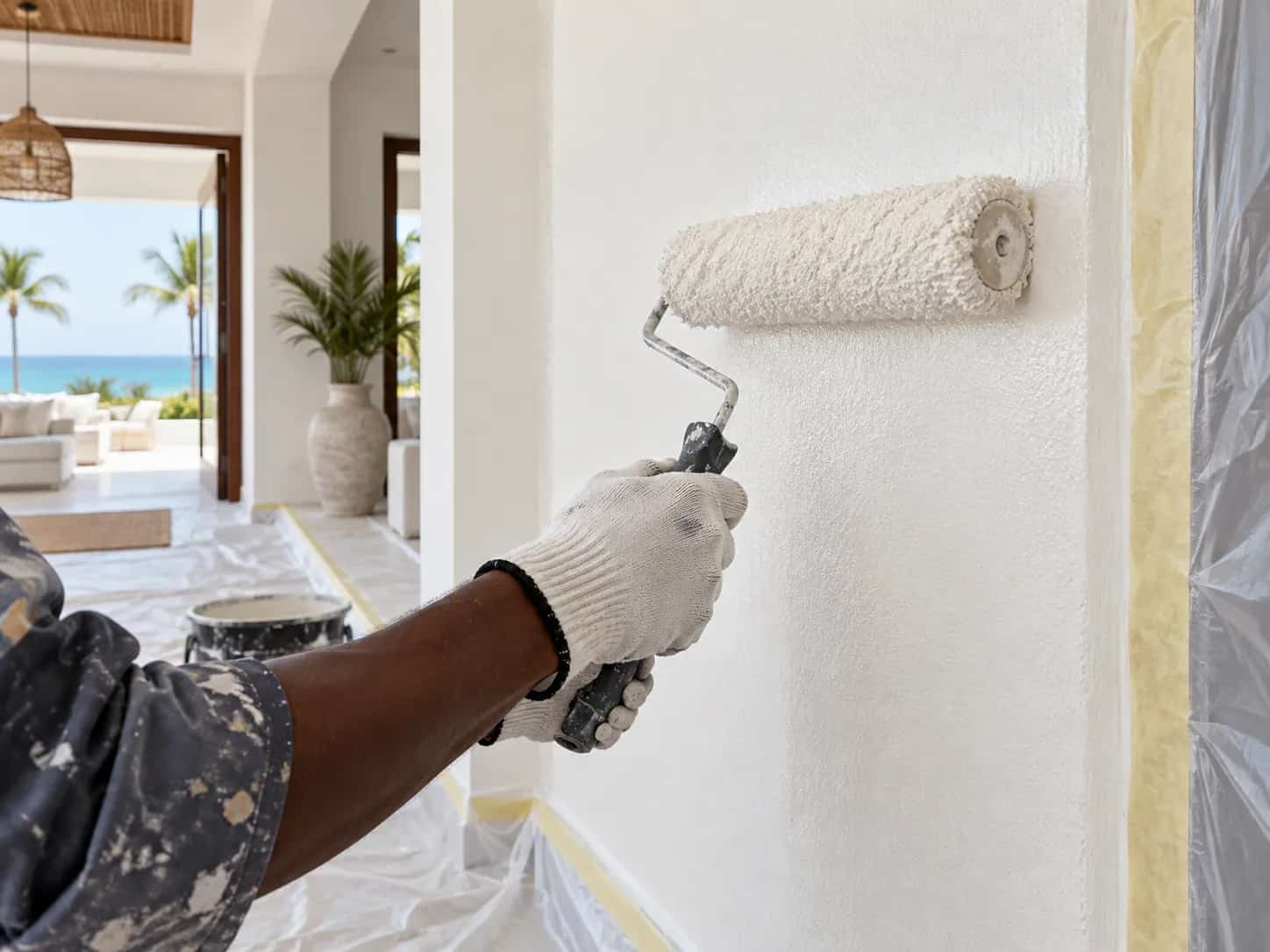 Interior wall painting