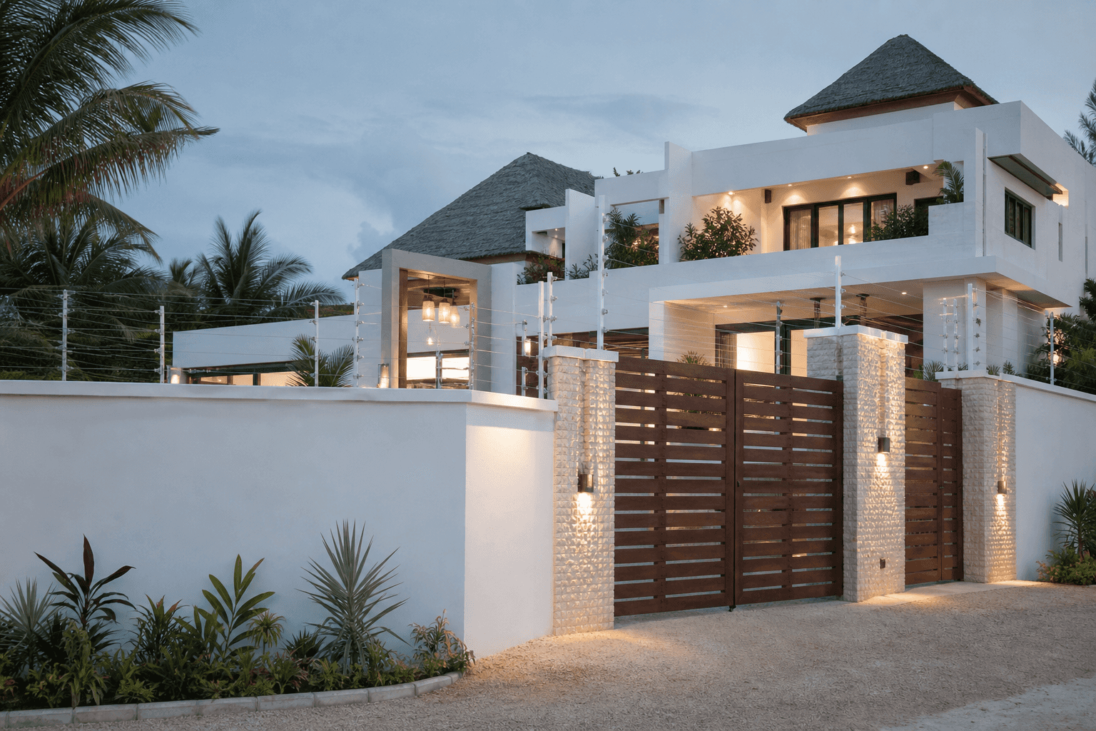 Security fence installation