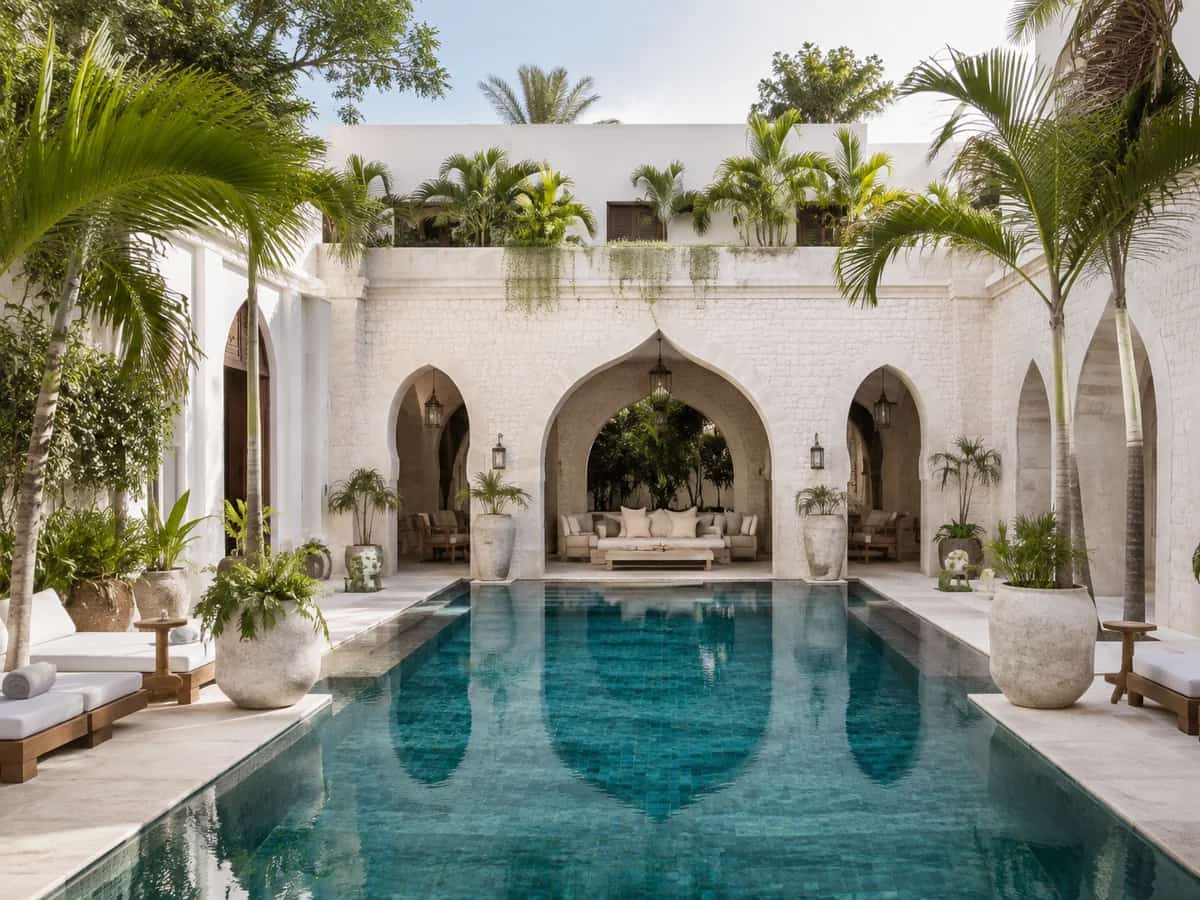 Boutique hotel infinity pool