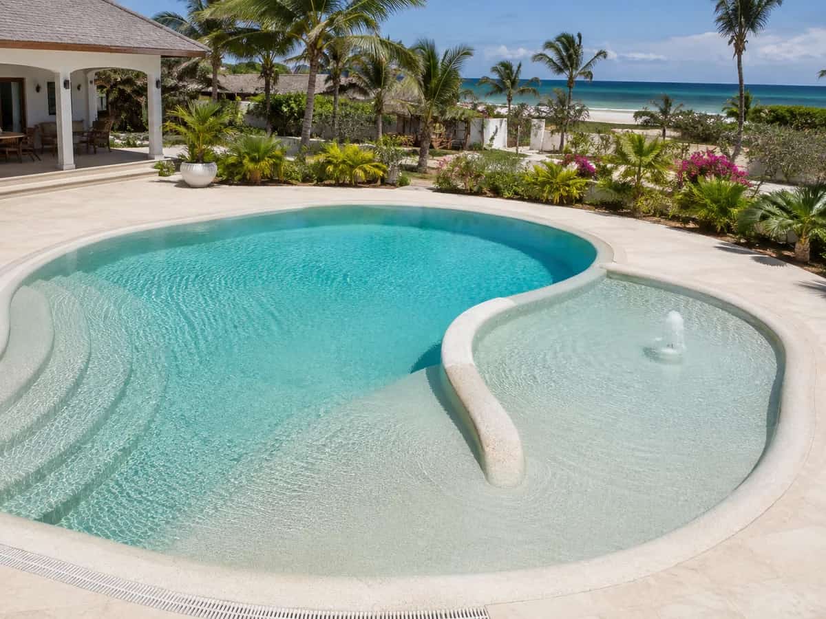 Family-friendly pool area