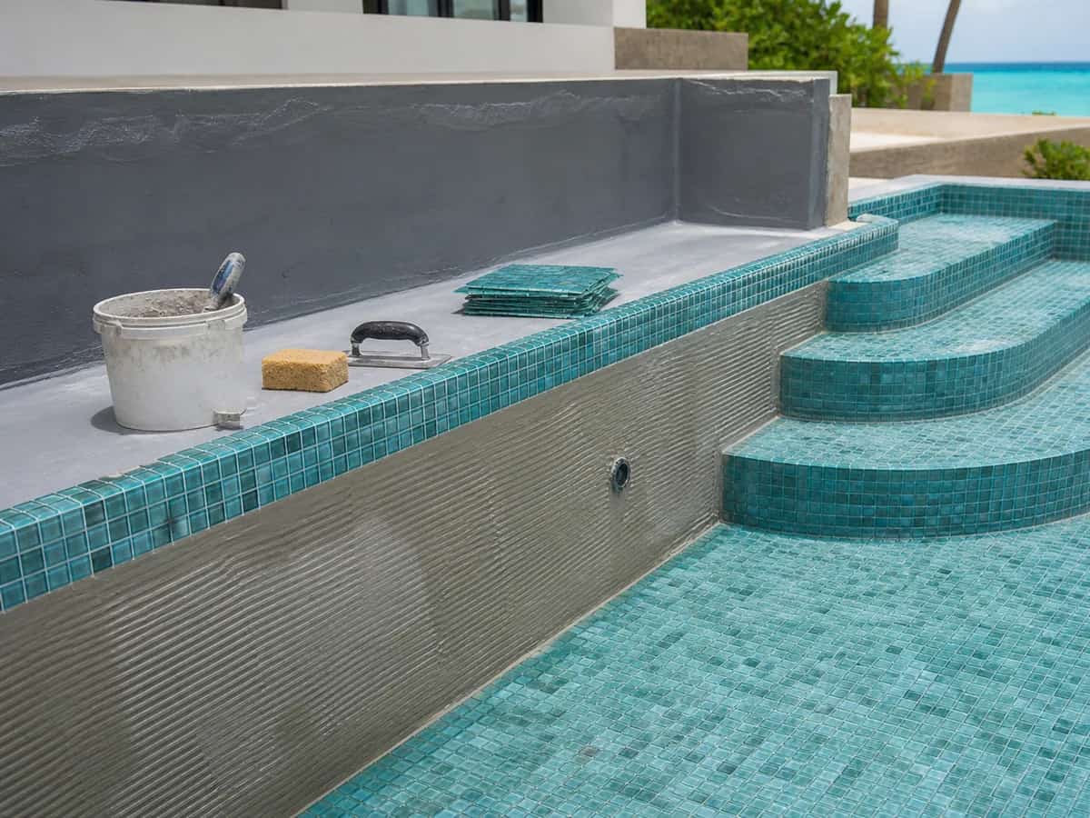 Pool finishing and tiling
