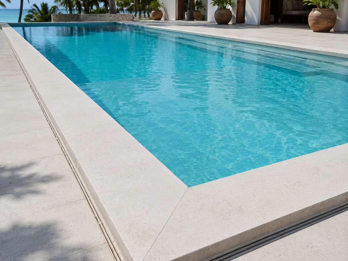 Stone coping installation