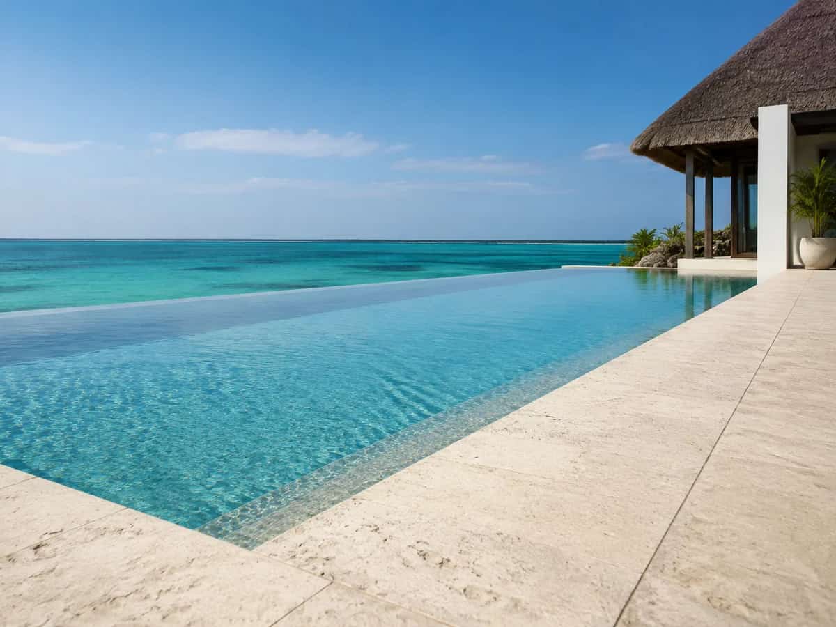 Infinity edge pool design
