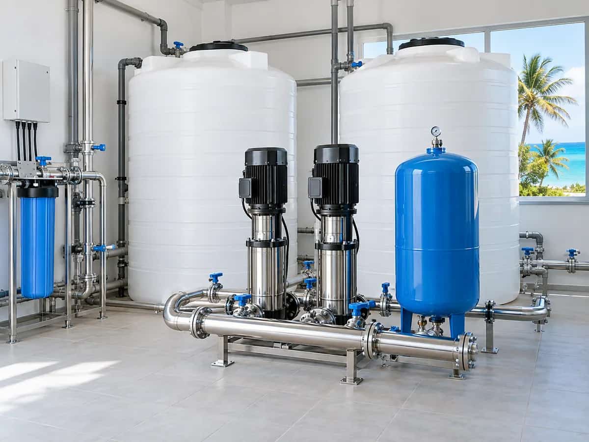 Reuse storage tank option