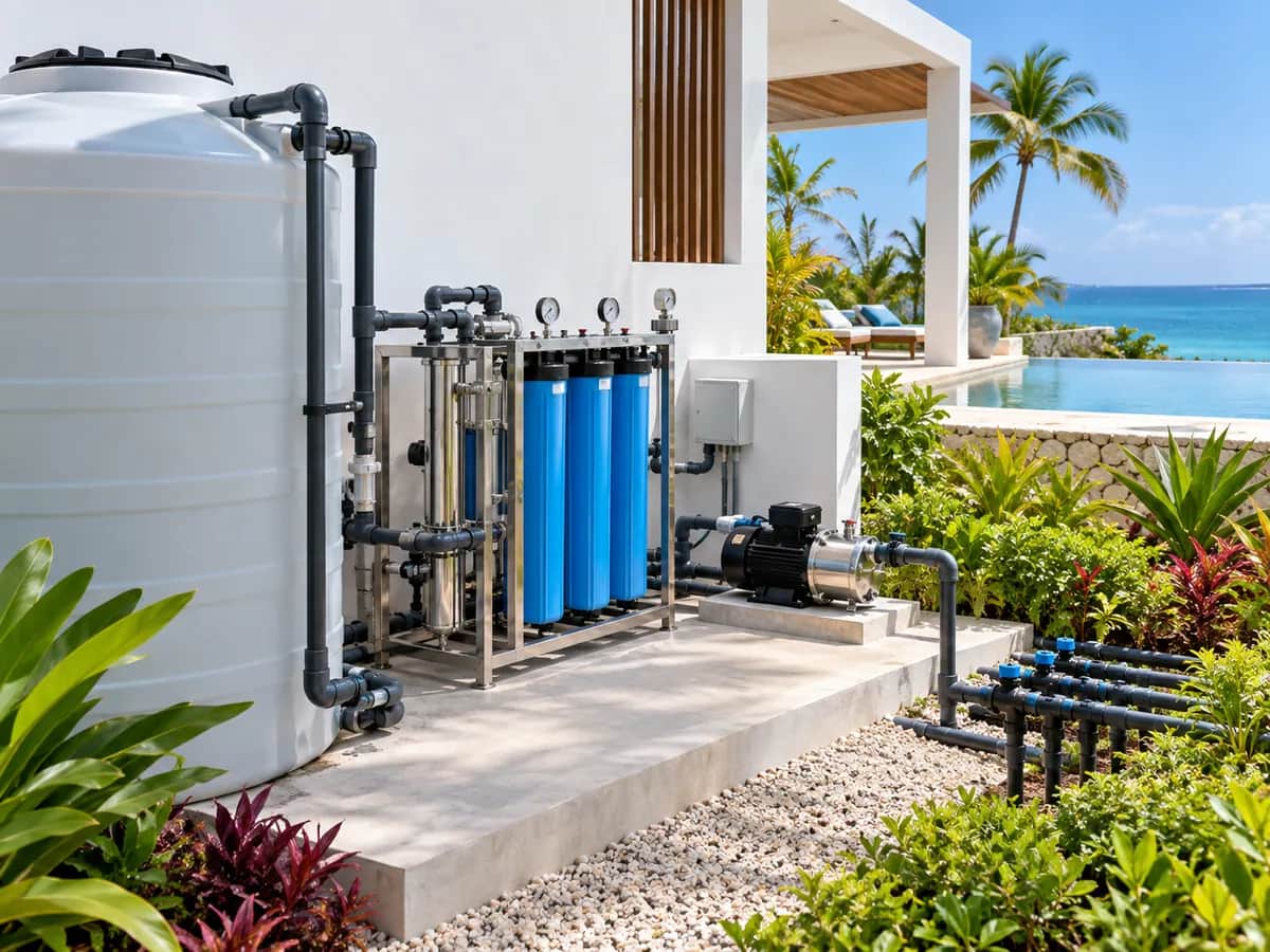 Treated water reuse and storage system