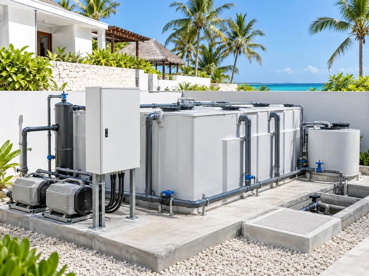 Packaged wastewater treatment plant