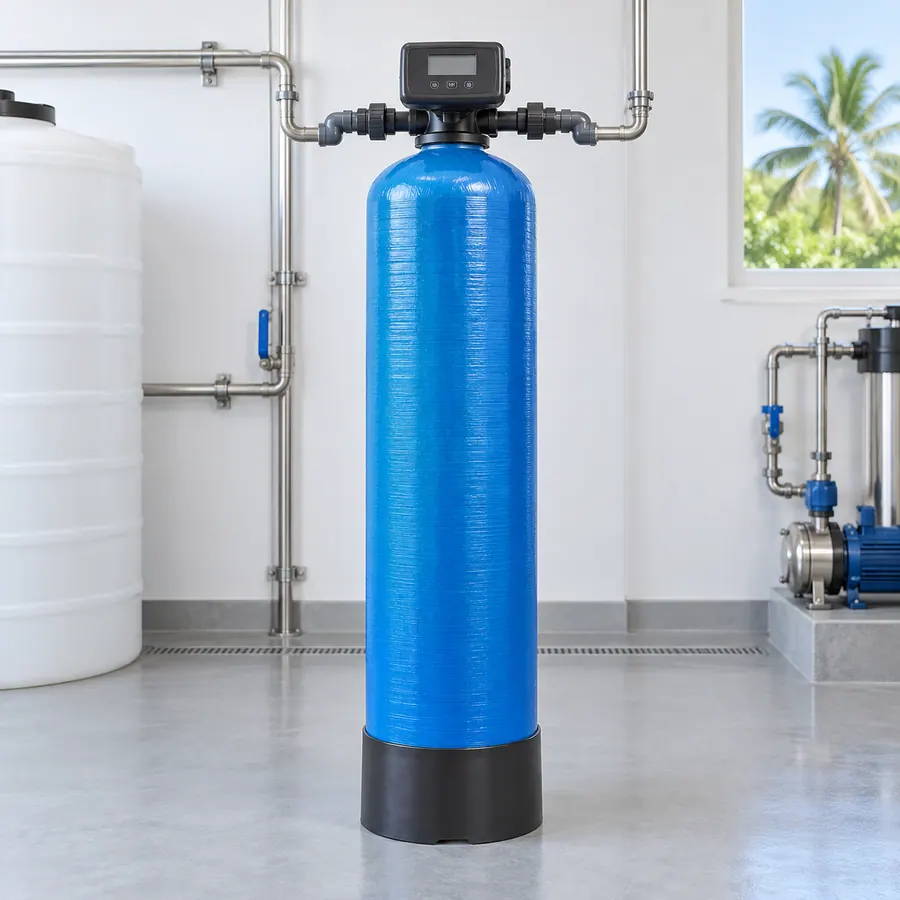 FRP media filter vessel