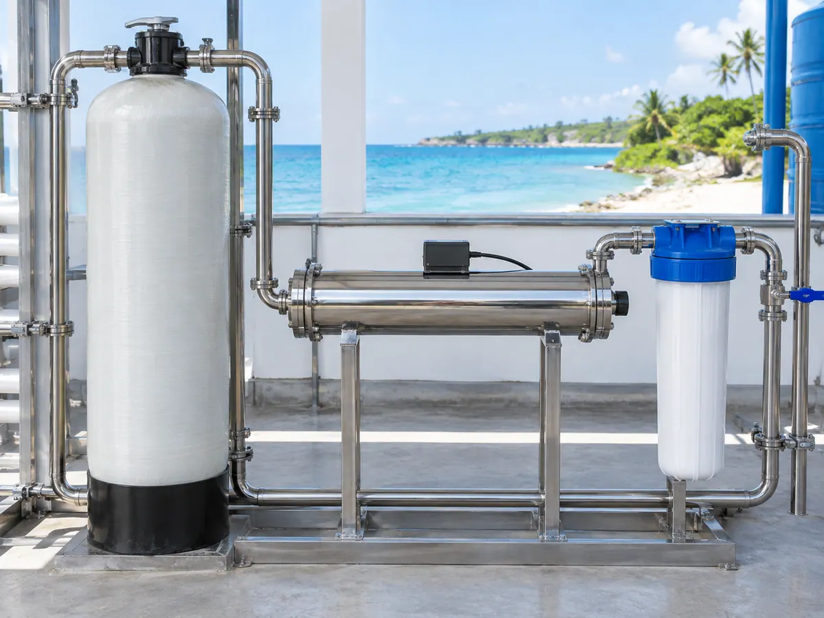RO remineralisation and UV water polishing system
