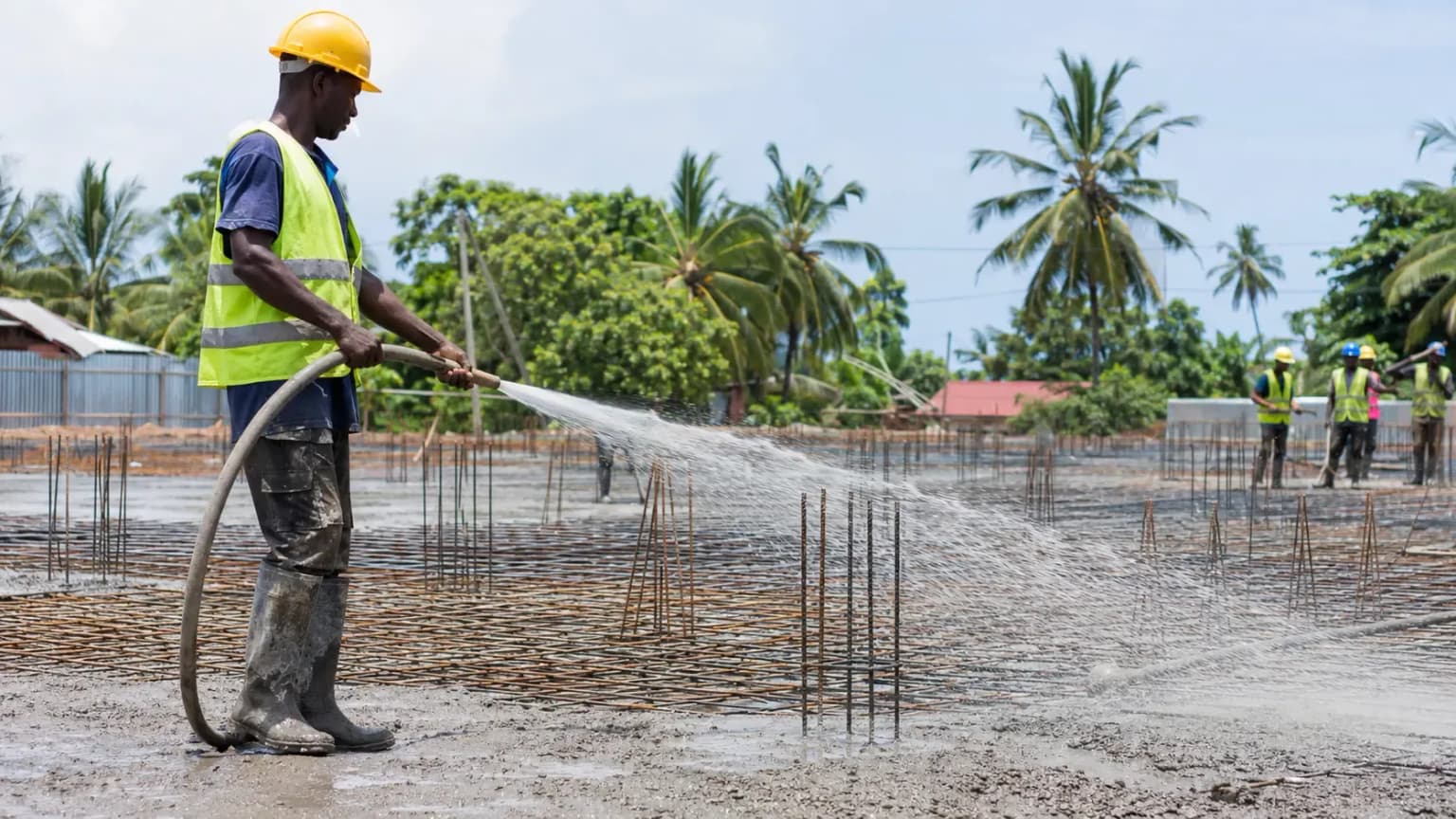 Beachfront Villa Estate Landscaping — Installation