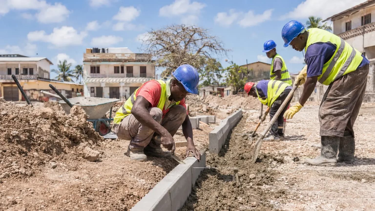 Kerbstone & Paving service in Zanzibar