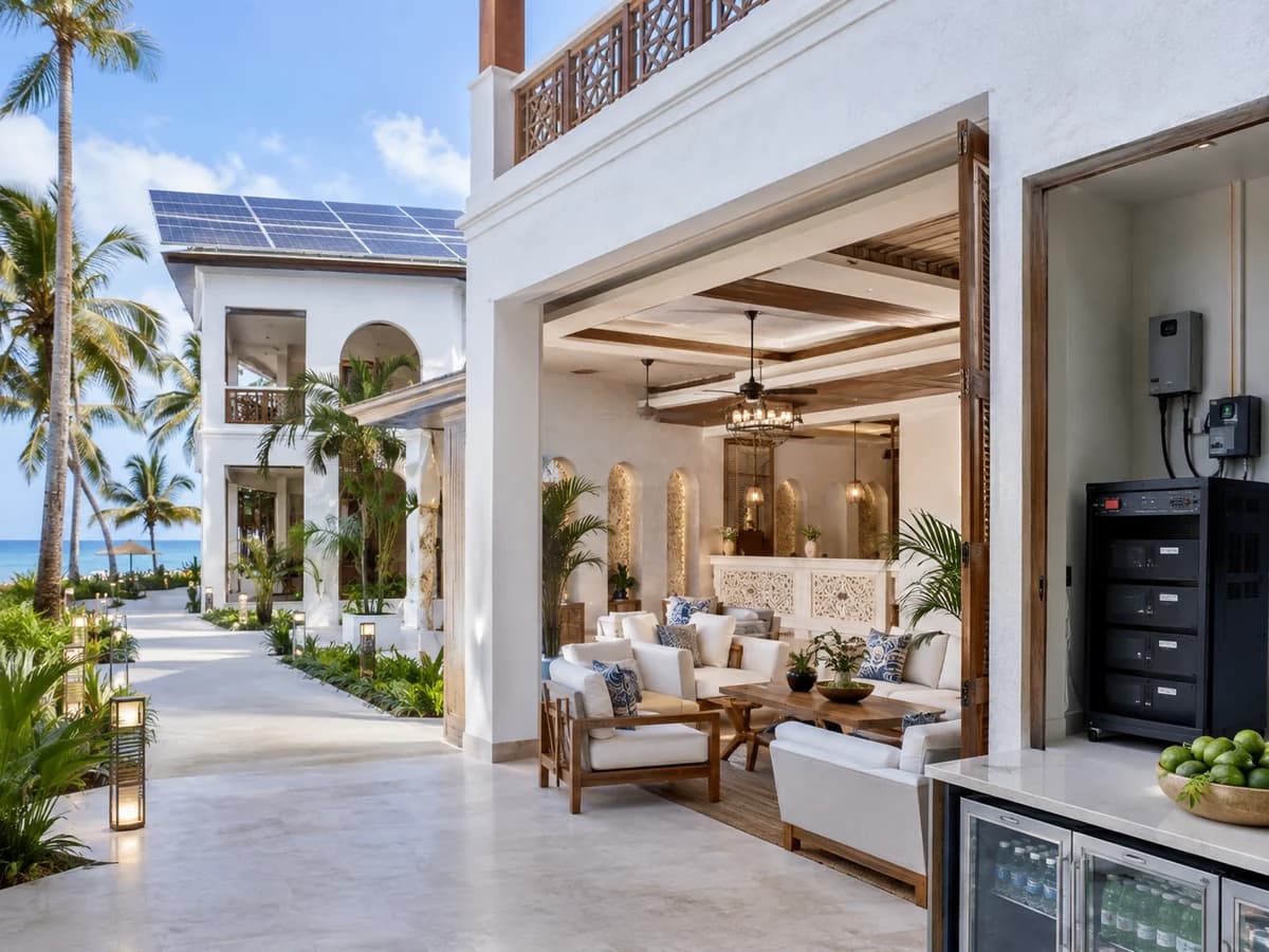 Reliable backup power system for a Zanzibar hotel