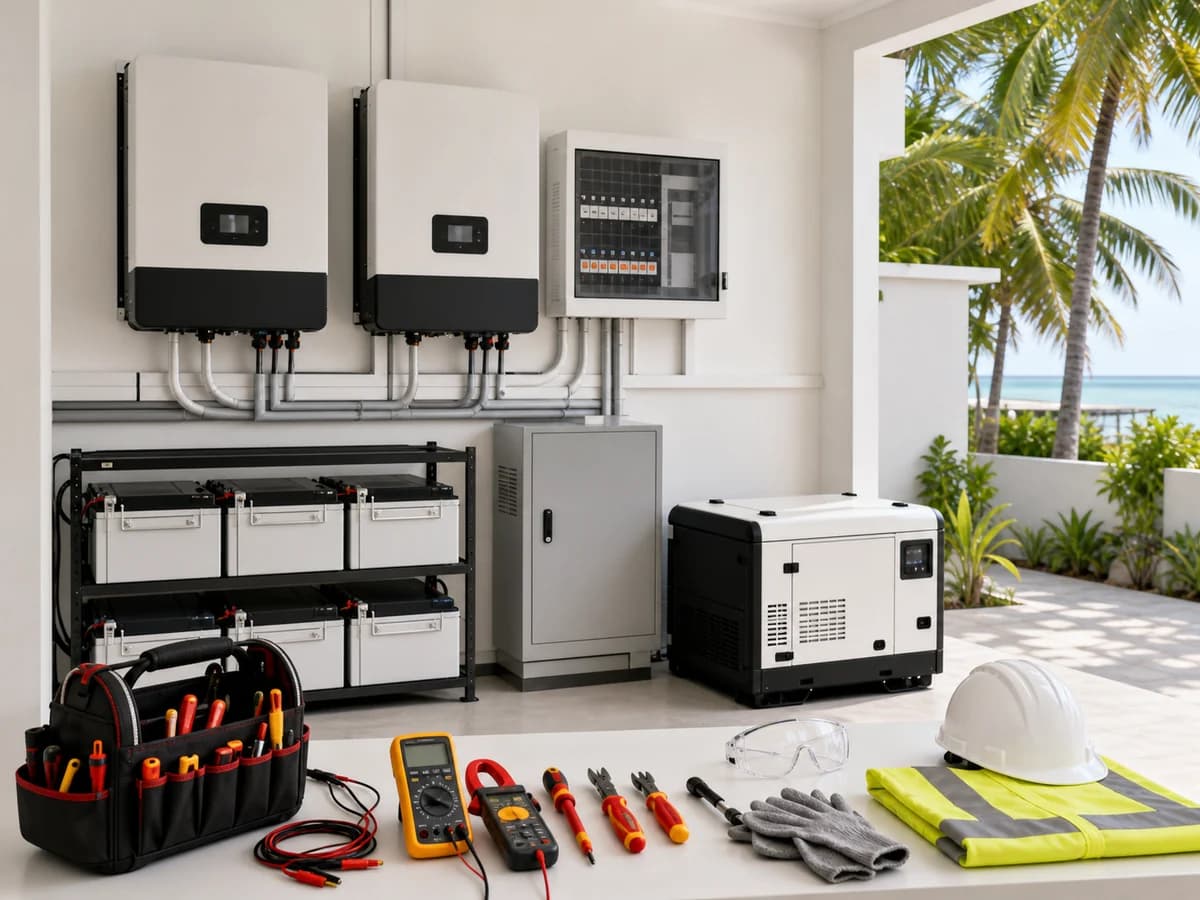 Preventive maintenance of a hybrid power system