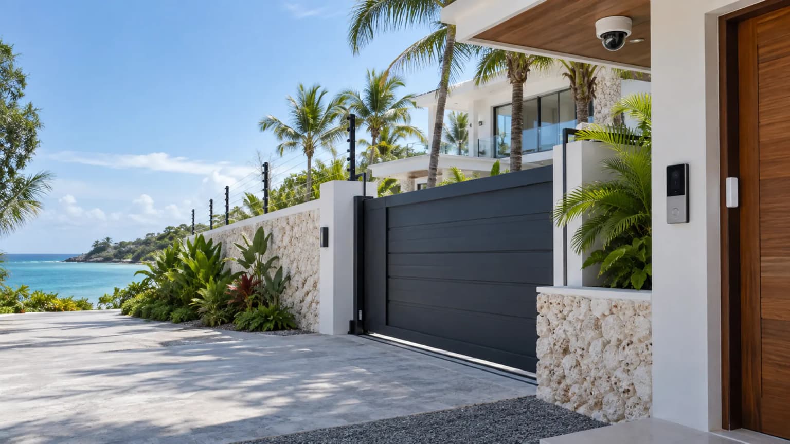 Integrated security systems for a coastal Zanzibar villa
