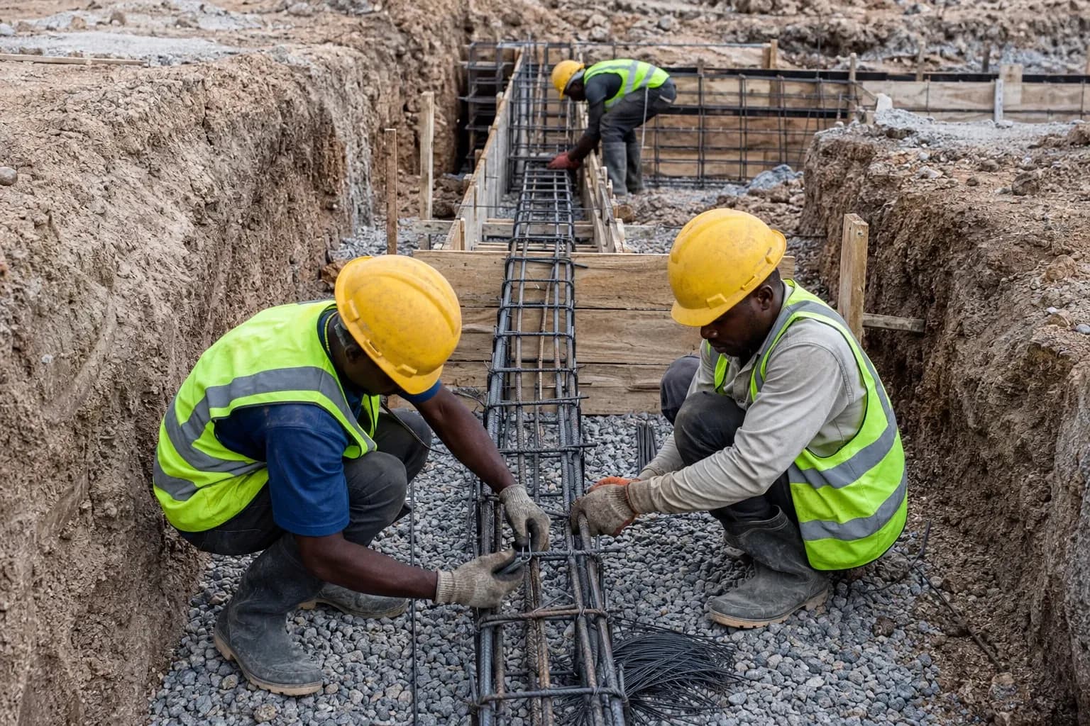 Structural construction in Zanzibar