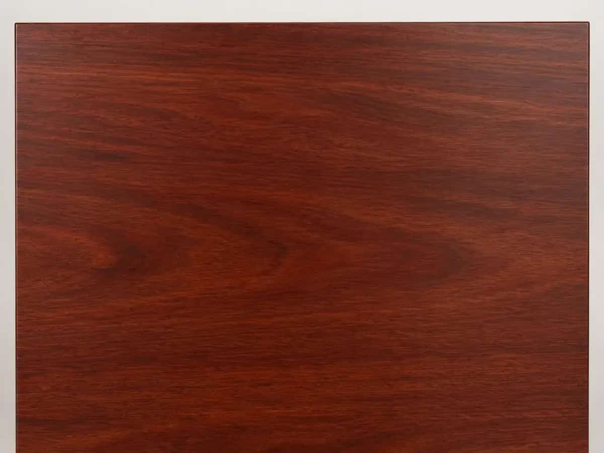 Mahogany-style wood finish sample