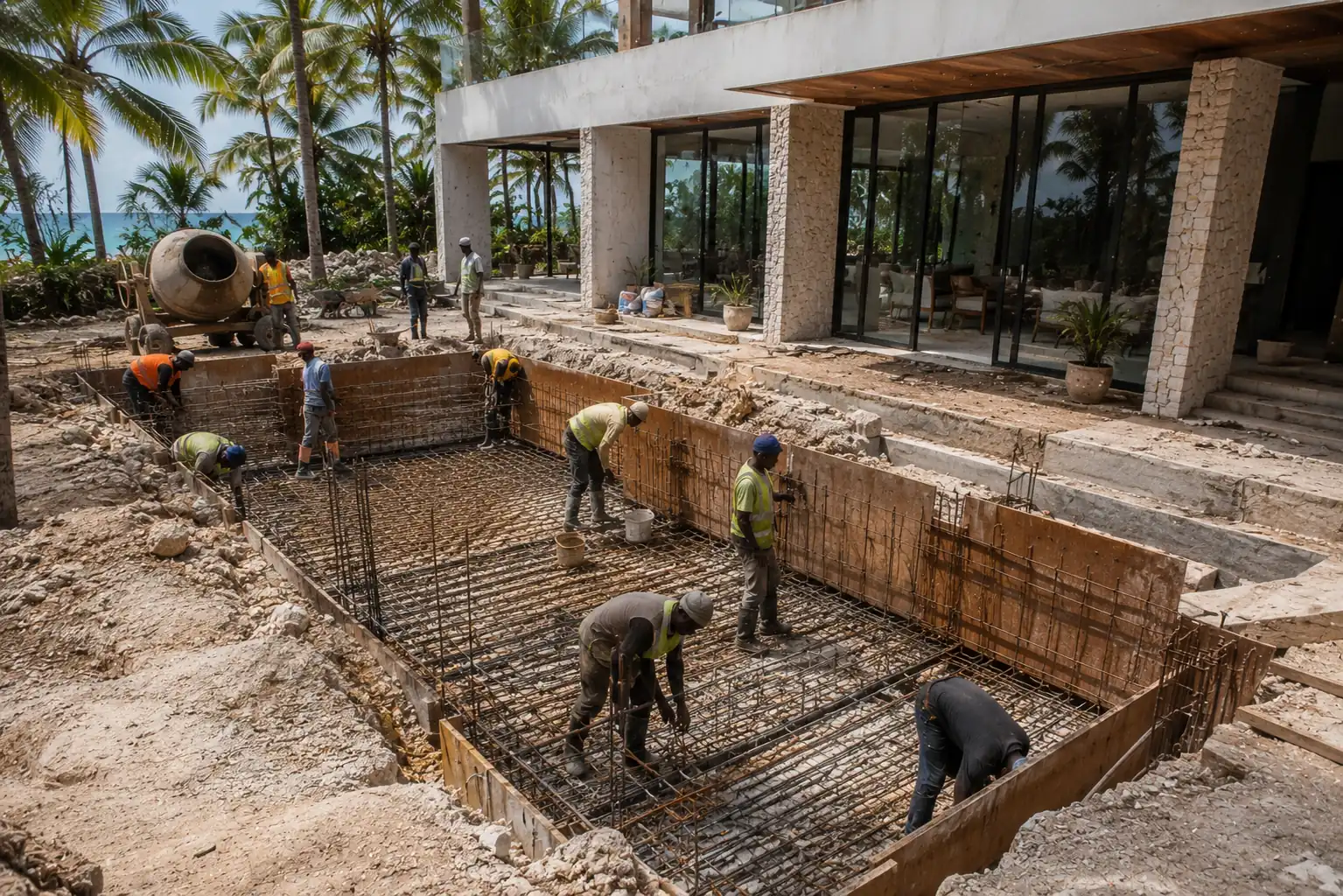Swimming Pool Installation — before