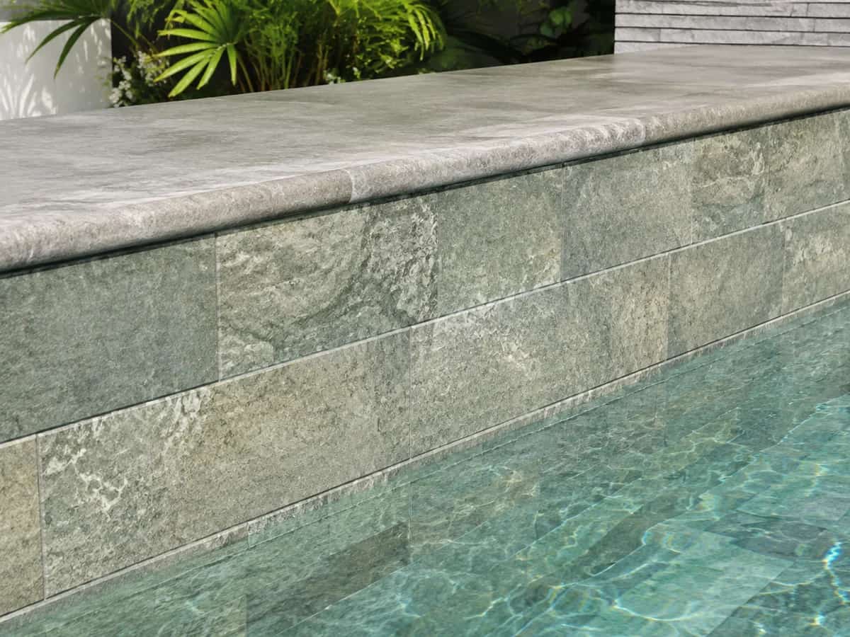 Natural stone pool finish